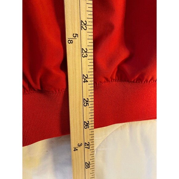 Nike Men's Sz M Red Ohio State Pullover Wind Breaker Reflective 1/4 Zip - Picture 15 of 15